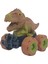 Sürtmeli Dinazor Arabalar cm - H-20 - Stegosaurus -Kahverengi 1
