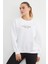 3 Iplik Manhattan Baskılı Bisiklet Yaka Sweatshirt 1