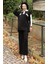 Triko Polo Yaka Tunik Pantolon Ikili Takım 1048-04 Siyah 3