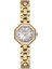 DK.1.AG1420.05 Taşlı Tasarım Çelik Kordon Çelik Kasa 5 Atm Suya Dayanıklı Altın Renk Kadın Kol Saati 1