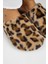 Leda Kadın Peluş Düz Taba Leopar Terlik 3