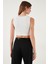 Slim Fit Kalp Yaka Düğmeli Kalın Askılı Crop Yelek Bayan Yelek 5865497 7