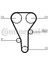 Triger Kayışı 135X254 Ford Mazda 323 626 Mpv Mx6 2.0 16V 91-03 5341XS 1