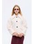 Kadın Quzu Cep Detaylı Ceket CKT00887 Ekru 1