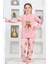 Kız Çocuk Welsoft Kumaş-Göz Bantlı Ayıcık Baskılı Pijama Takımı 12293 2