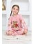 Kız Çocuk Welsoft Kumaş-Göz Bantlı Ayıcık Baskılı Pijama Takımı 12293 5