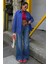 Klasik Oversize Poplin Gömlek -Lacivert 6