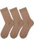 Havlu Düz Kız Çocuk 3lü Soket Camel ONL-02695 1