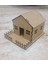 3D Eğitici ve Eğlenceli Boyanabilir Çitli Ev Maketi 3