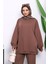Koyuv Vizon Iki Iplik Oversize Pantolonlu Takım 3