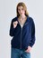 Yeni Sezon Kapüşonlu Oversize Kadın Fermuarlı Sweatshirt 1