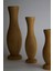 Dekoratif Ahşap Vazo Seti - 3'lü - Masif Gürgen - Ceviz & Iroko Renk Seçenekli 4