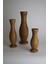 Dekoratif Ahşap Vazo Seti - 3'lü - Masif Gürgen - Ceviz & Iroko Renk Seçenekli 7