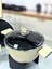 Giallo Nonstick 7 Parça Granit Döküm Tencere Seti Krem 4