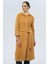 Kapüşonlu Ribana Detaylı Pelüş Kaban Kamel 3118 2