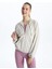 Yeni Sezon Kapüşonlu Oversize Kadın Kalın Fermuarlı Sweatshirt 1