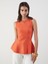 Yeni Sezon Bisiklet Yaka Peplum Triko Bluz 1