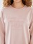 Yeni Sezon Bisiklet Yaka Nakışlı Kadın Sweatshirt 3