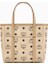 Mini Toni Tote Çanta, Nappa Deri & Kanvas Shopper 3