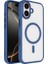 Apple iPhone 17 Kılıf Wireless Şarj Özellikli Krom M-Safe Silikon Kapak 1