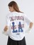 Yeni Sezon Bisiklet Yaka California Baskılı Kadın Tişört 2