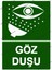 Göz Duşu Uyarı Levhası 1