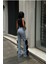 Pinterest Tasarım Gül Detaylı Palazzo Kot Pantolon Ithal Kumaş 2