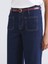 Yeni Sezon Beli Kemerli Wideleg Kadın Jean Pantolon 3