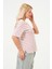 Kadın Çizgili Tişört Oversize T-Shirt 4