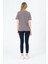 Kadın Bisiklet Yaka Kısa Kollu Basic T-Shirt - Interlok Kumaş 3