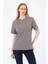 Kadın Bisiklet Yaka Kısa Kollu Basic T-Shirt - Interlok Kumaş 4