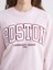 Yeni Sezon Boston Nakışlı Oversize Kadın Kalın Sweatshirt 3
