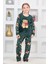 Kız Çocuk Welsoft Kumaş-Göz Bantlı Ayıcık Baskılı Pijama Takımı 12293 3