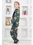 Kız Çocuk Welsoft Kumaş-Göz Bantlı Ayıcık Baskılı Pijama Takımı 12293 5