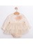 Lovely Dantelli Arkası Fiyonklu Kız Bebek Romper 1