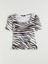 Yeni Sezon U Yaka Zebra Desenli Kadın Body 5