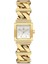 RMS.1.AG2055.04 Taşlı Tasarım Kare Kadranlı Kristal Camlı Çelik Kordon Çelik Kasa 5 Atm Suya Dayanıklı Altın Renk Kadın Kol Saati 1
