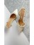 Saten Taşlı 6 cm Topuklu Ayakkabı 0560 3