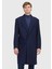 Lacivert Regular Fit Casual Örme Palto 1