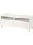 Tv Sehpası, Beyaz, 120X42X48 Cm, Lappvıken, Çıt Çıt Raylı 1