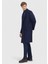 Lacivert Regular Fit Casual Örme Palto 2