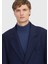 Lacivert Regular Fit Casual Örme Palto 5