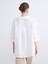 Yeni Sezon Gömlek Yaka Çizgili Oversize Bluz 4
