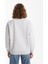 Yeni Sezon Bisiklet Yaka Nakışlı Oversize Kadın Kalın Sweatshirt 4