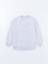 Yeni Sezon Bisiklet Yaka Nakışlı Oversize Kadın Kalın Sweatshirt 5
