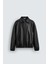 Oversize Siyah Deri Ceket 1