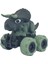 Sürtmeli Dinazor Arabalar cm - H-20 - Triceratops - Yeşil 1