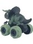 Sürtmeli Dinazor Arabalar cm - H-20 - Triceratops - Yeşil 4