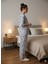 Kadın Düğme Detaylı Pijama Takımı 3