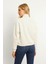 Fermuarlı Kamyoner Yaka Ekru Kadın Sweatshirt 25K0166K1 4